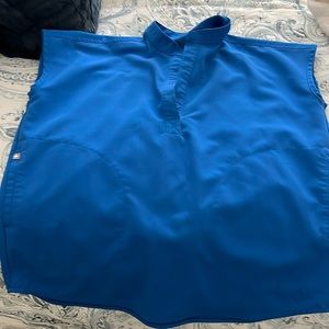 Figs oversized Rafaela scrub top XS core style royal blue